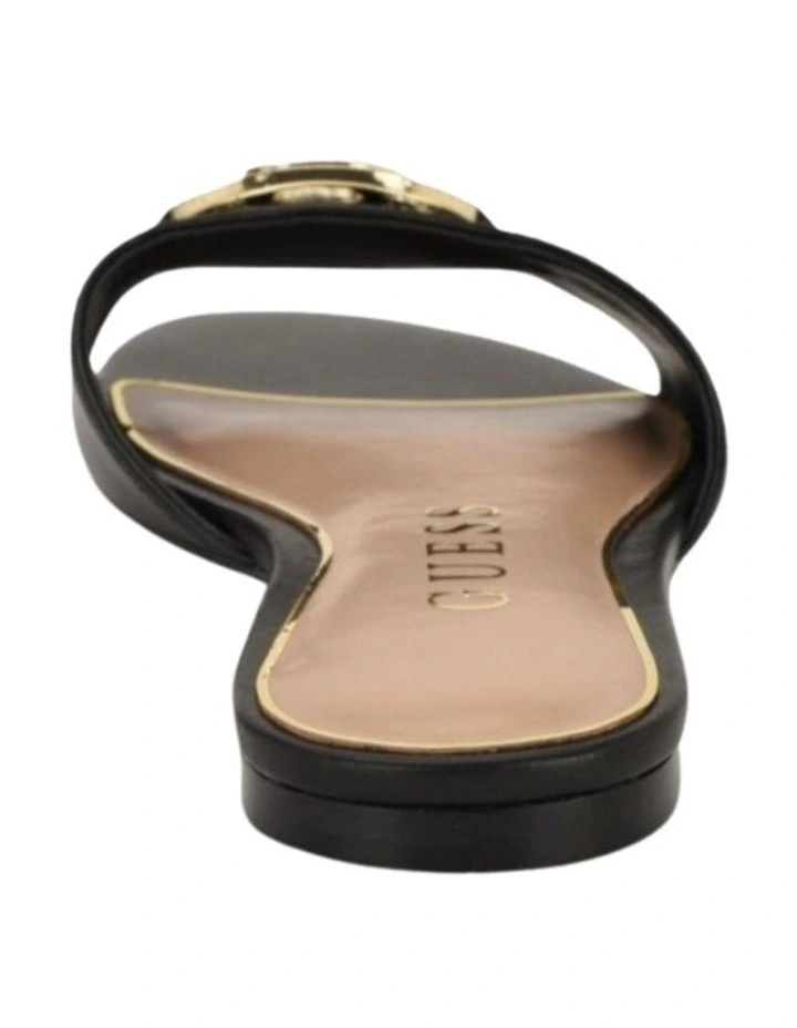 Tashcy Flat Sandals in Black image 3