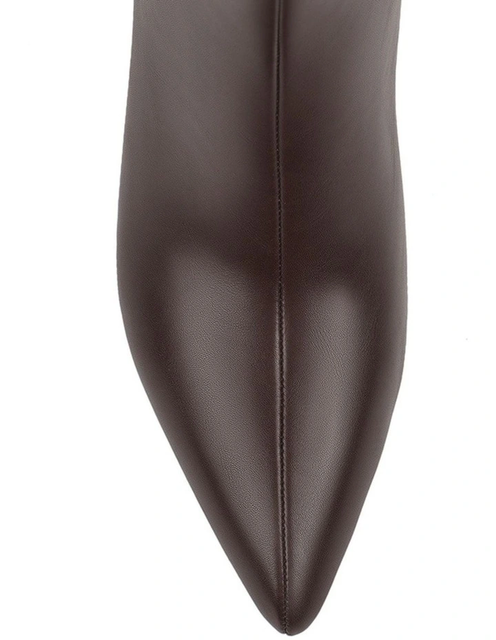 Olive Knee High Boots - Chocolate Brown image 4