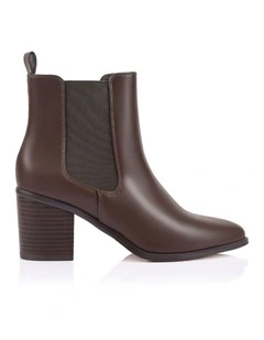 Abbie Chelsea Ankle Boots - Chocolate Brown