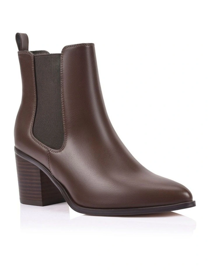 Abbie Chelsea Ankle Boots - Chocolate Brown image 2