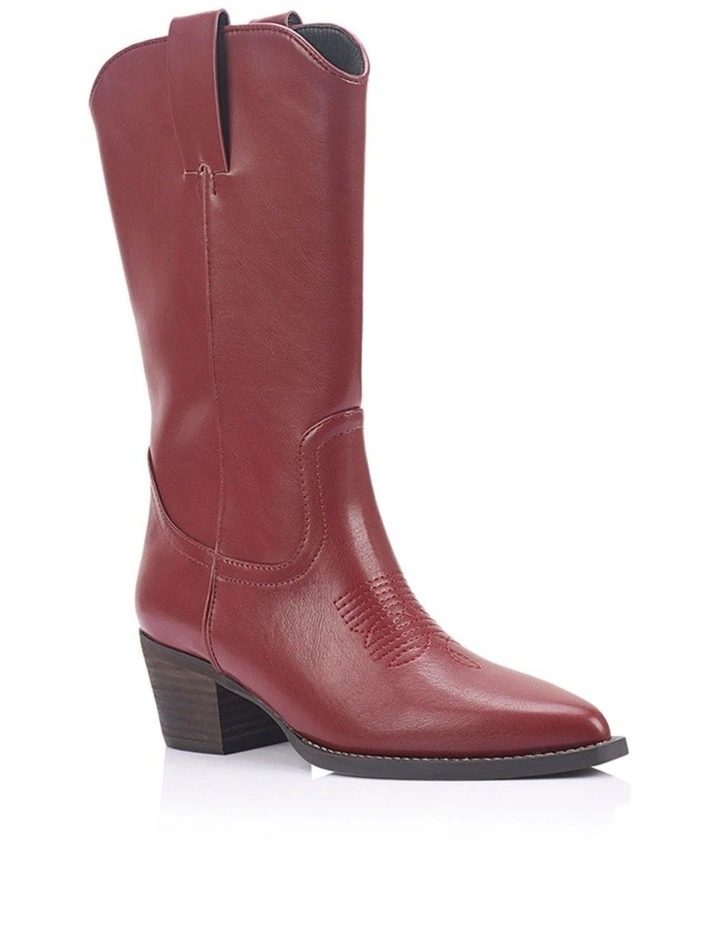 Benny Cowboy Boots - Berry Red image 2