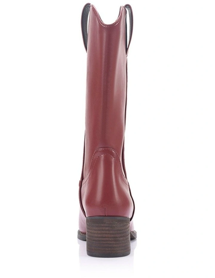 Benny Cowboy Boots - Berry Red image 3