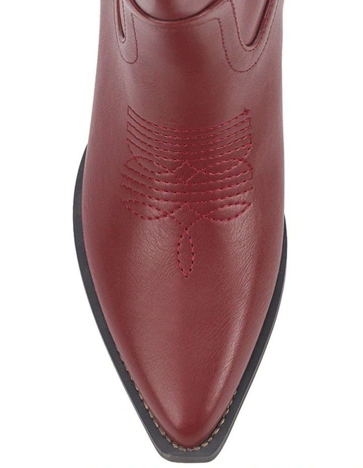 Benny Cowboy Boots - Berry Red image 4
