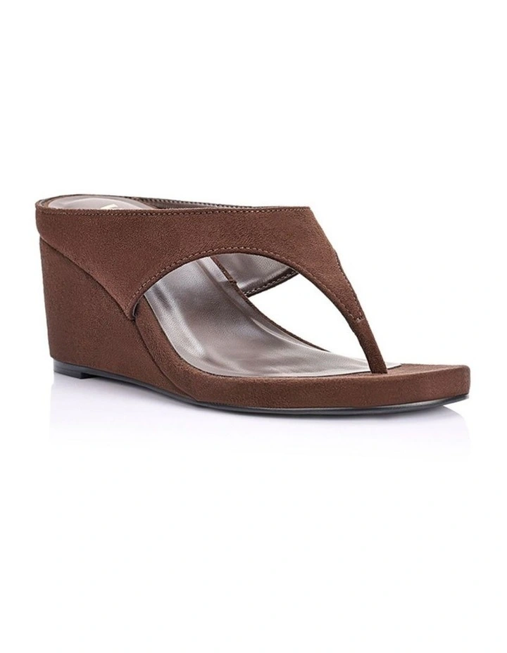 Poh Thong Wedges - Chocolate Brown Micro image 2
