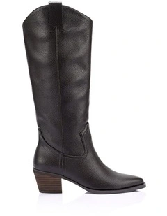 Benz Cowboy Boots - Chocolate Brown Pebble