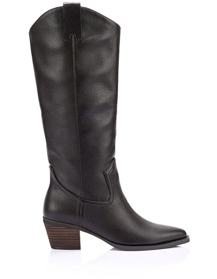 Benz Cowboy Boots - Chocolate Brown Pebble image 1