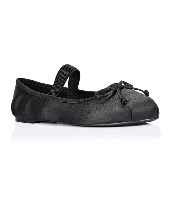 Milly Mary-Jane Flats - Black Satin image 2