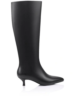 Olive Knee High Boots - Black