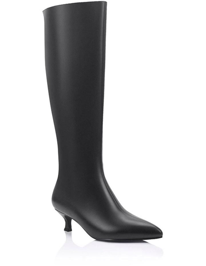 Olive Knee High Boots - Black image 2