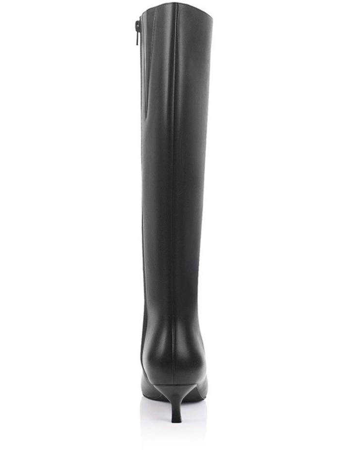 Olive Knee High Boots - Black image 3