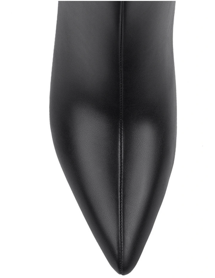 Olive Knee High Boots - Black image 4