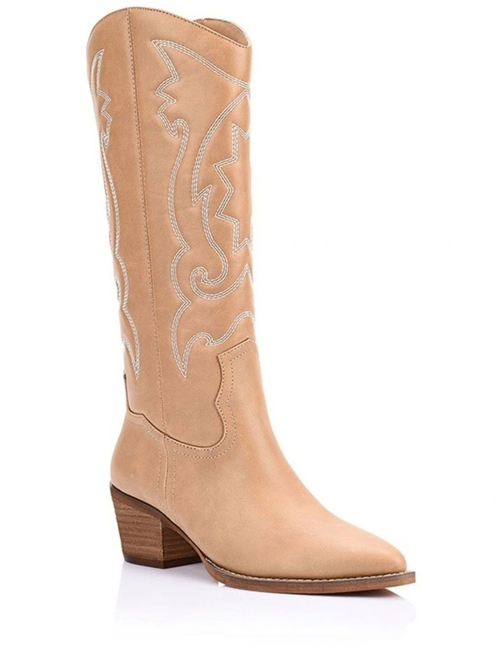 Bentley Cowboy Boots - Biscuit image 2