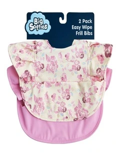 Big Softies 3pk Frill Bibs- Wipe free