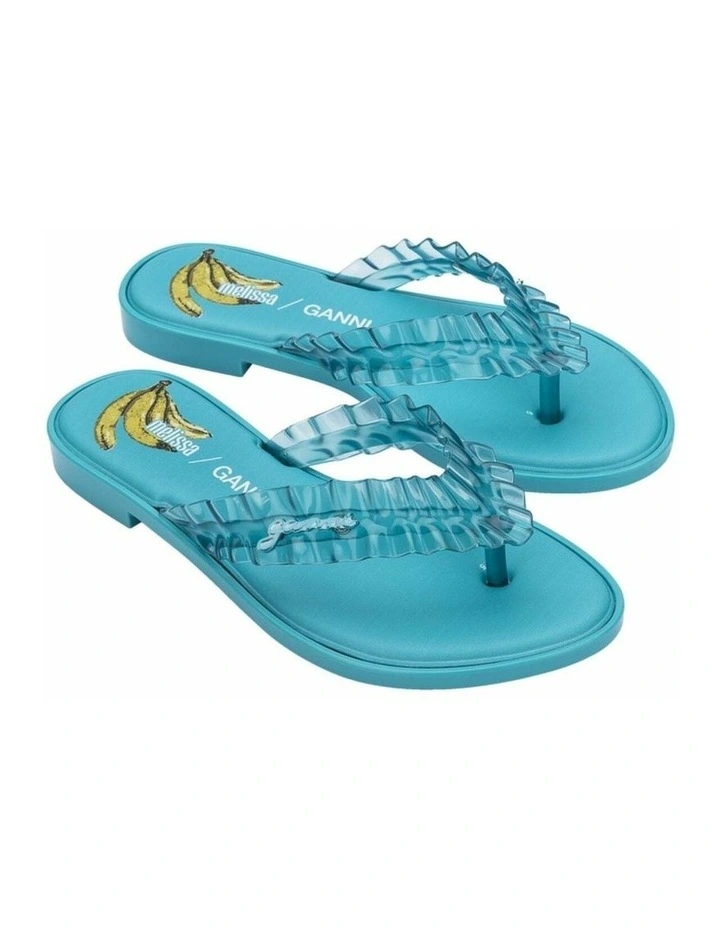 Melissa Flip Flop Slim   Ganni Blue image 2