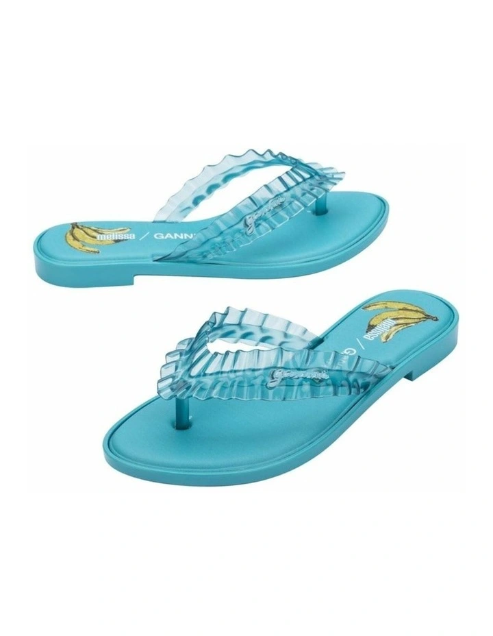 Melissa Flip Flop Slim   Ganni Blue image 4