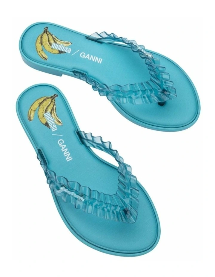 Melissa Flip Flop Slim   Ganni Blue image 5