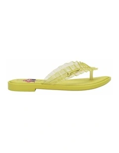 Melissa Flip Flop Slim   Ganni Yellow