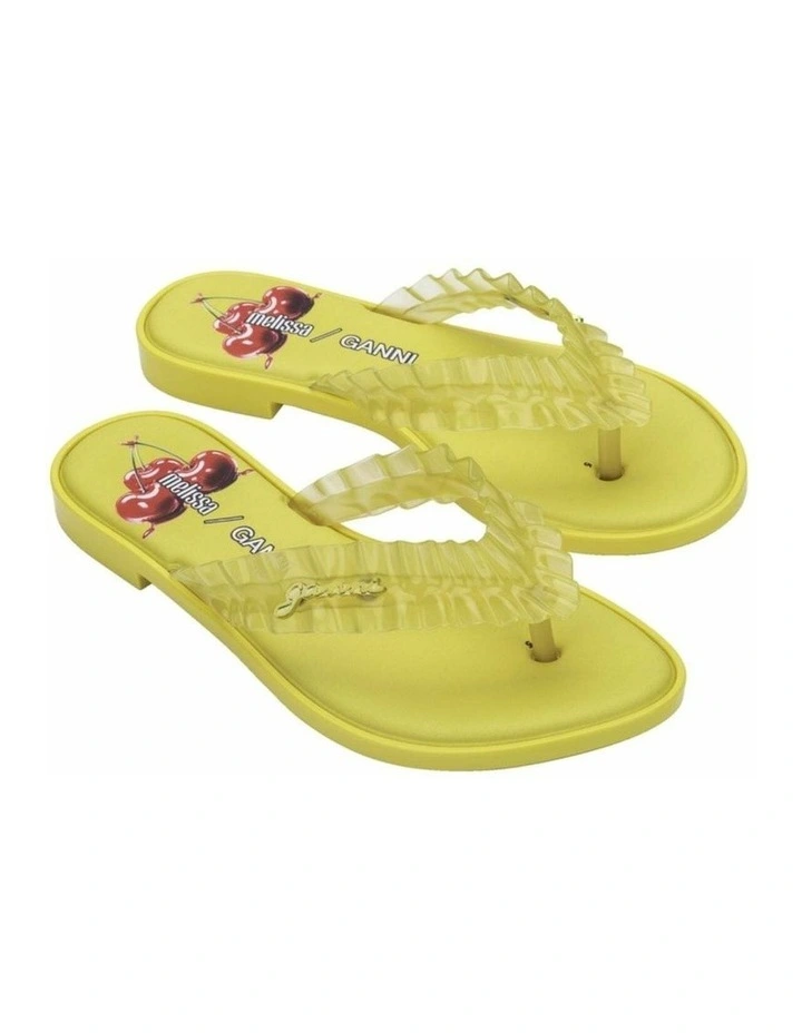 Melissa Flip Flop Slim   Ganni Yellow image 2
