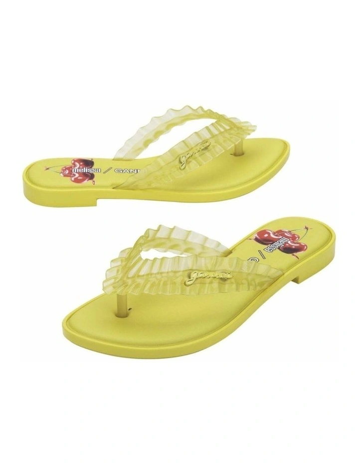 Melissa Flip Flop Slim   Ganni Yellow image 4