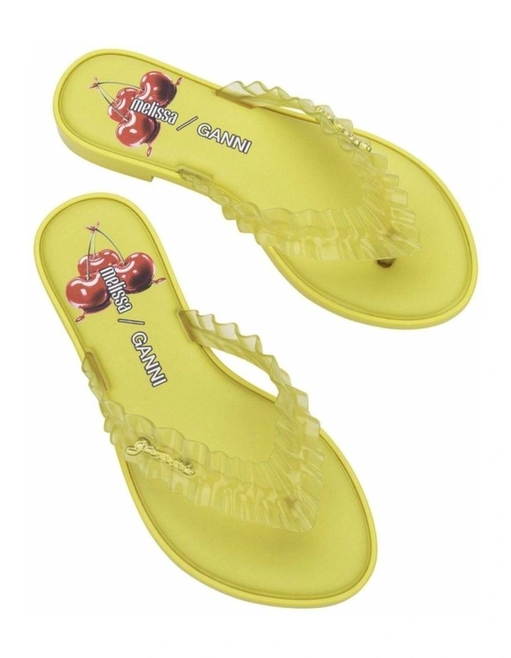 Melissa Flip Flop Slim   Ganni Yellow image 5