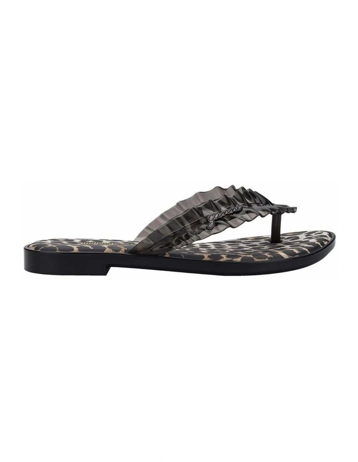 Melissa Flip Flop Slim   Ganni in Black image 1