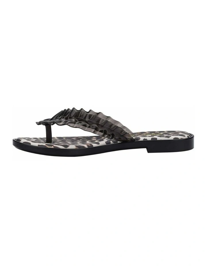 Melissa Flip Flop Slim   Ganni in Black image 5