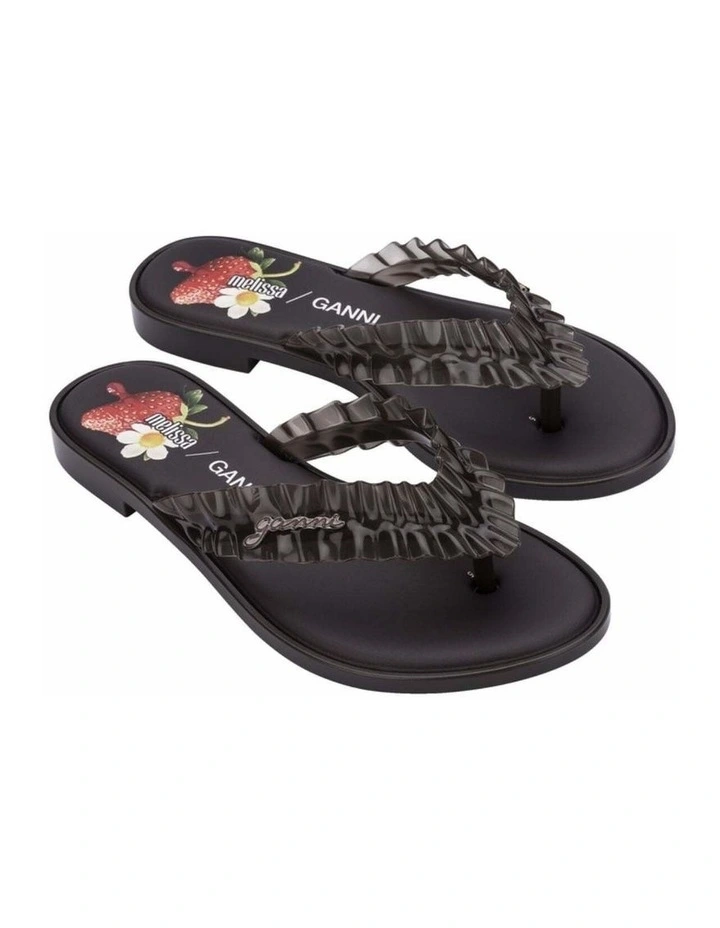 Melissa Flip Flop Slim   Ganni Brown image 2