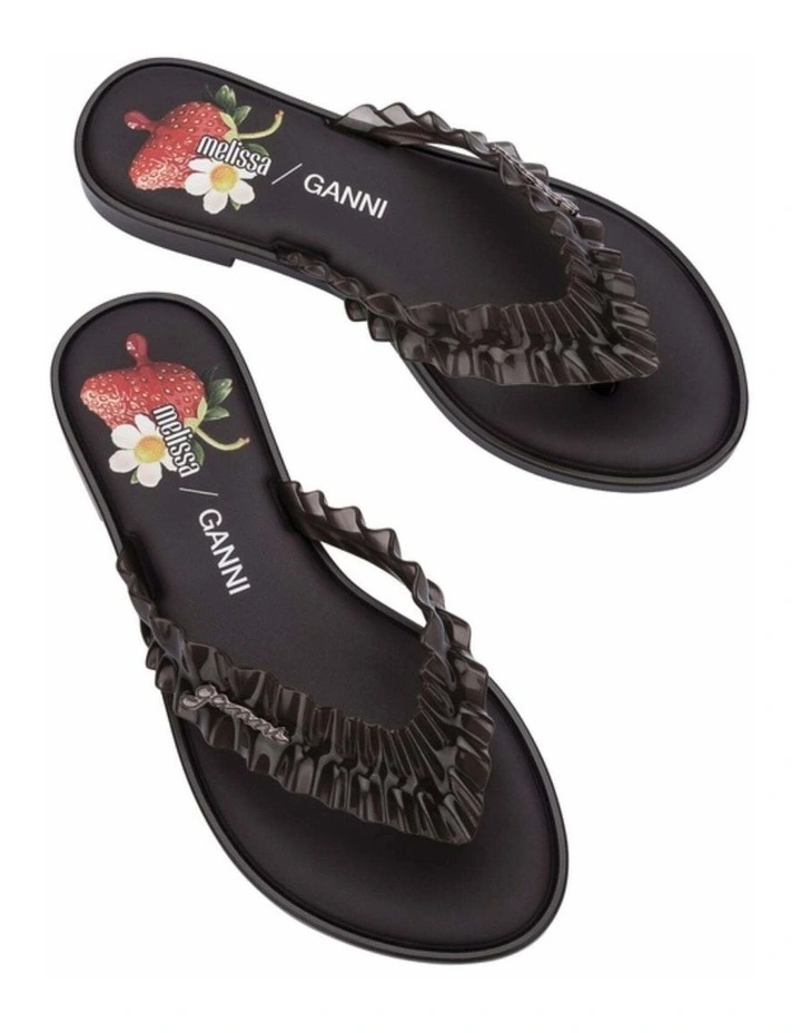 Melissa Flip Flop Slim   Ganni Brown image 5