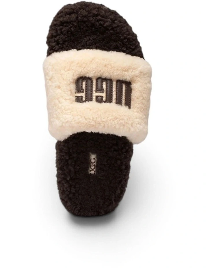OZWEAR UGG Acacia Shearling Logo Slipper in Cream image 6