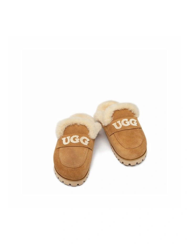 Priya Knit Logo Shearling Slipper image 3