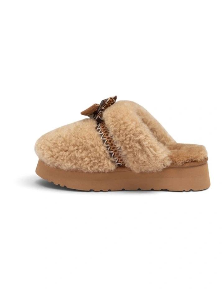 OZWEAR UGG Ugg Cemila Shearling Platform Slipper in Chestnut image 5