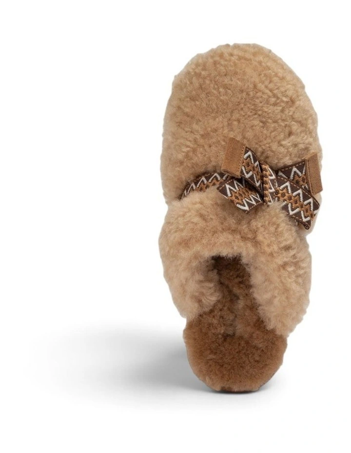 OZWEAR UGG Ugg Cemila Shearling Platform Slipper in Chestnut image 6