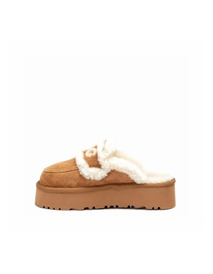 Violet Matelass Shearling Platform Slipper image 6