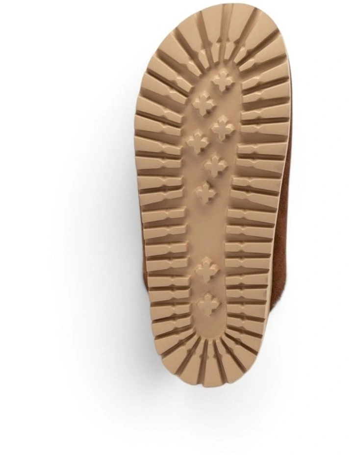 OZWEAR UGG Priya Knit Logo Shearling Slipper in Chocolate image 7
