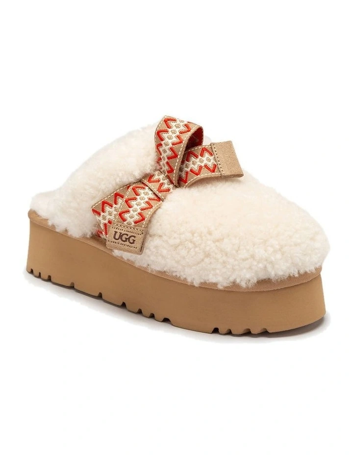 OZWEAR UGG Cemila Shearling Platform Slipper in Ivory image 1