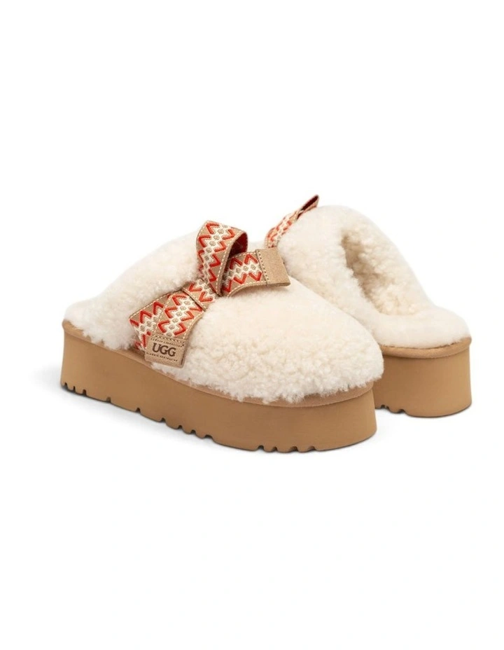 OZWEAR UGG Cemila Shearling Platform Slipper in Ivory image 2
