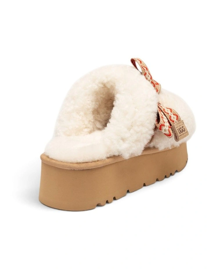 OZWEAR UGG Cemila Shearling Platform Slipper in Ivory image 4