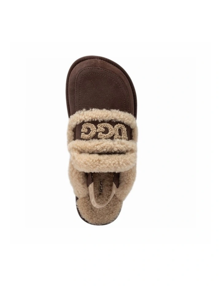 Violet Shearling Slipper - Suede Sheepskin, Elastic Logo, Detachable image 7