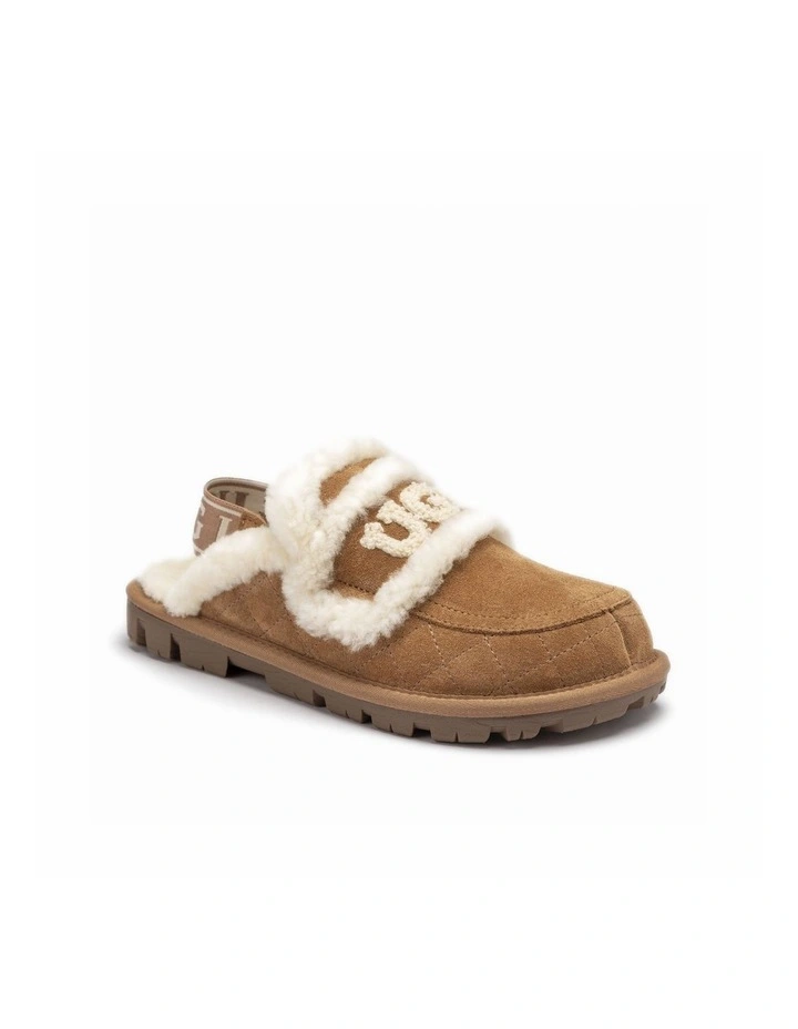 Violet Matelass Shearling Slipper - Elastic Logo, Detachable Feature image 2