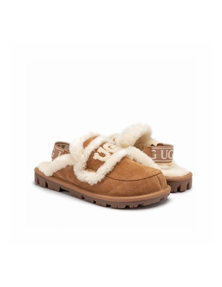 Violet Matelass Shearling Slipper - Elastic Logo, Detachable Feature image 3