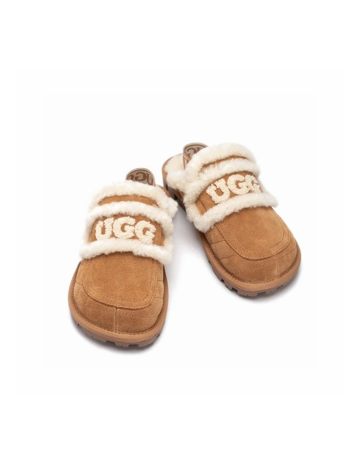 Violet Matelass Shearling Slipper - Elastic Logo, Detachable Feature image 4