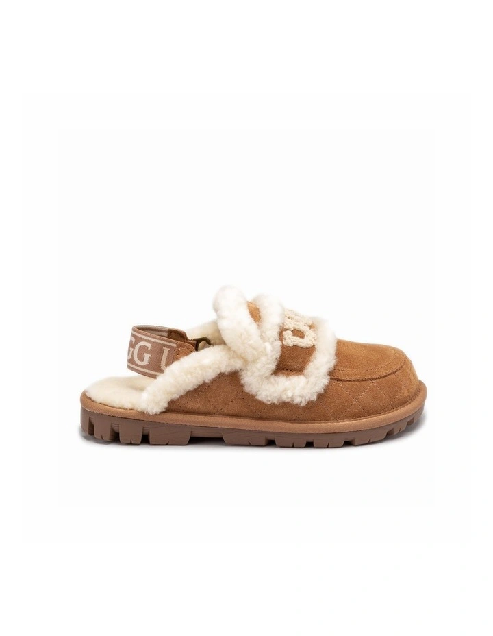 Violet Matelass Shearling Slipper - Elastic Logo, Detachable Feature image 5