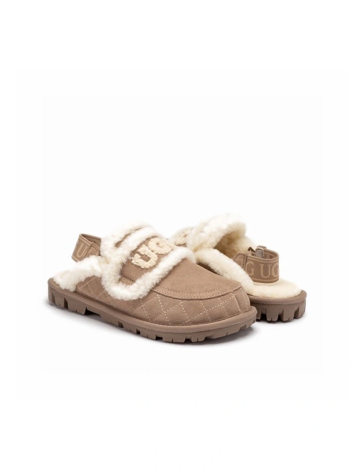 Violet Matelass Shearling Slipper - Elastic Logo, Detachable Feature image 2