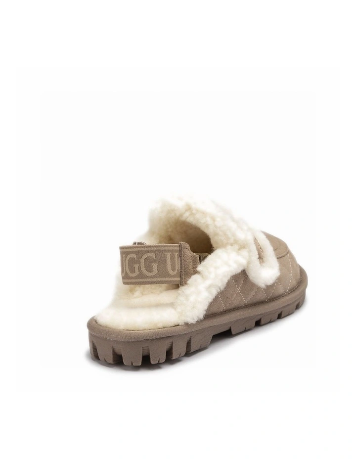 Violet Matelass Shearling Slipper - Elastic Logo, Detachable Feature image 5