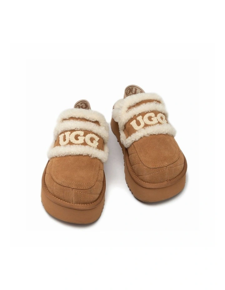 Violet Matelass Shearling Platform Slipper - Detachable image 3
