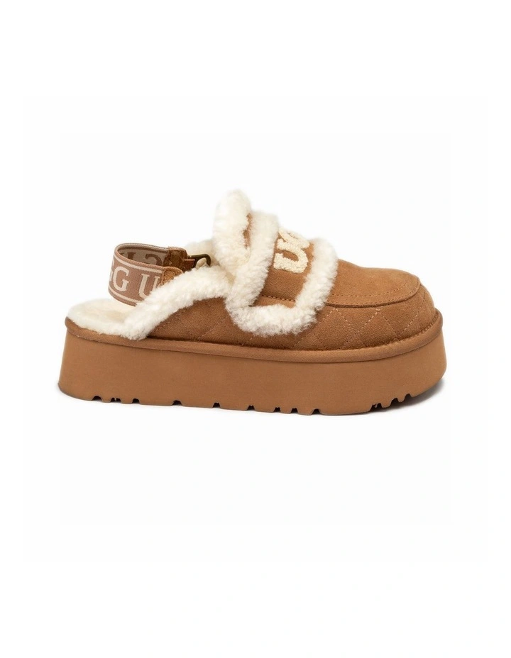 Violet Matelass Shearling Platform Slipper - Detachable image 4