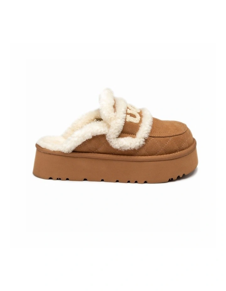 Violet Matelass Shearling Platform Slipper - Detachable image 7