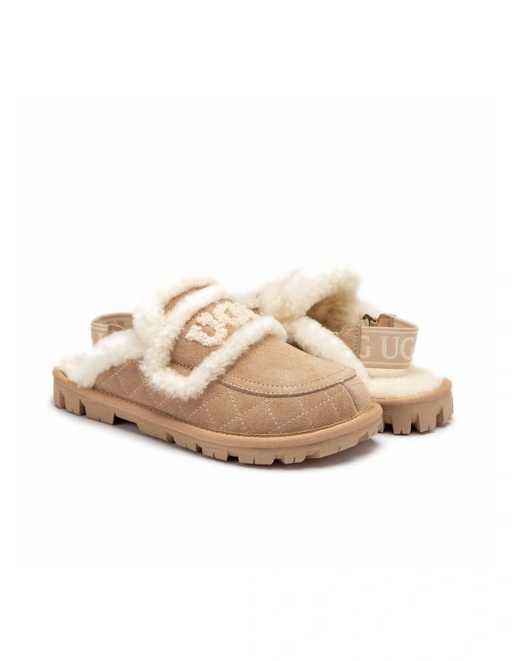Violet Matelass Shearling Slipper - Elastic Logo, Detachable Feature image 2