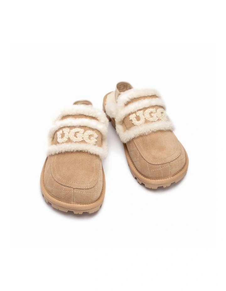 Violet Matelass Shearling Slipper - Elastic Logo, Detachable Feature image 3