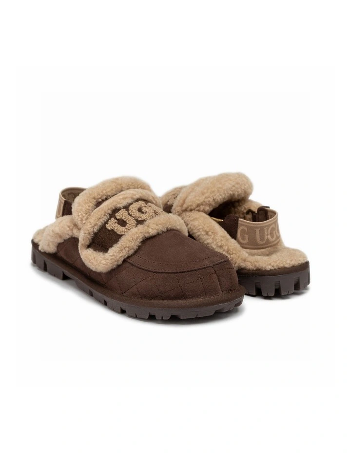 Violet Matelass Shearling Slipper - Elastic Logo, Detachable Feature image 2